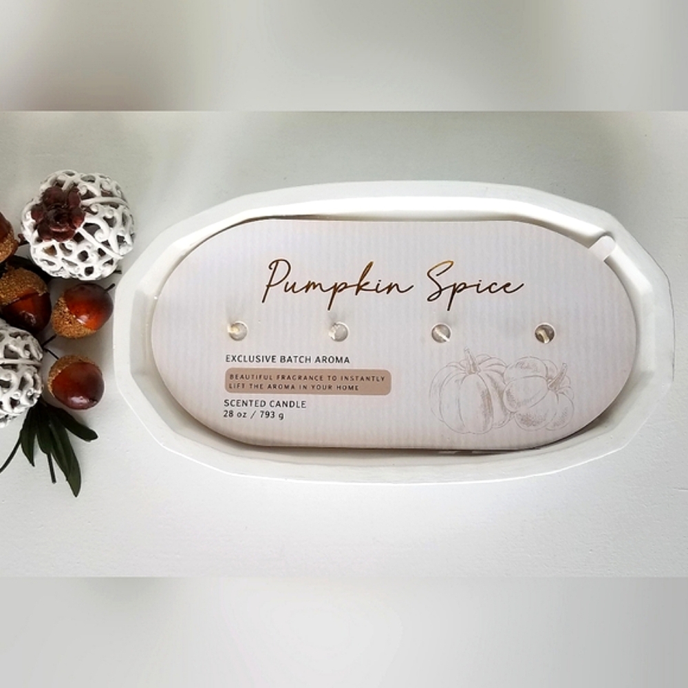 Pumpkin Spice Extra Large Coffee Table Scented Candle - Picture 2 of 9